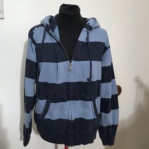 Old Navy hoodie zipper front navy/light blue sizeS